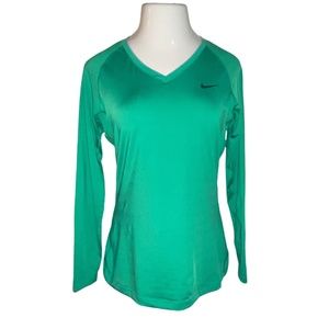 Nike Pro Fitted Long Sleeve Green shirt